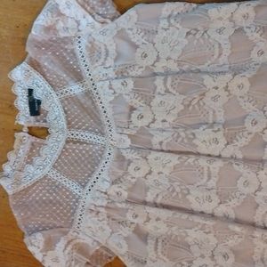 Peach Lace Dress